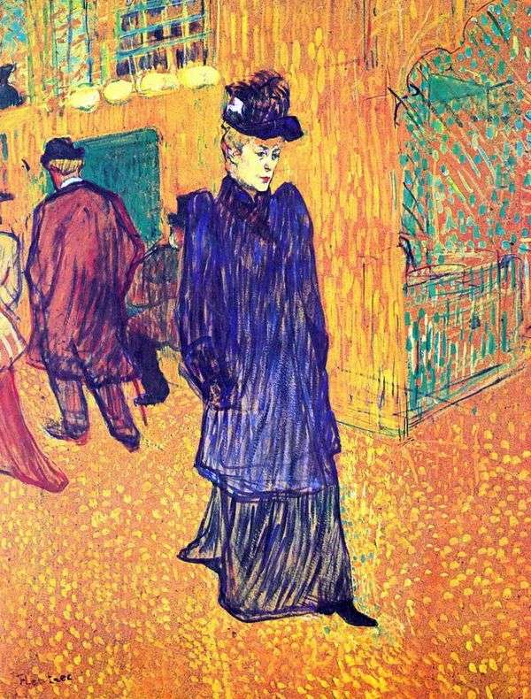 Jane Avril走出红磨坊   Henri de Toulouse Lautrec