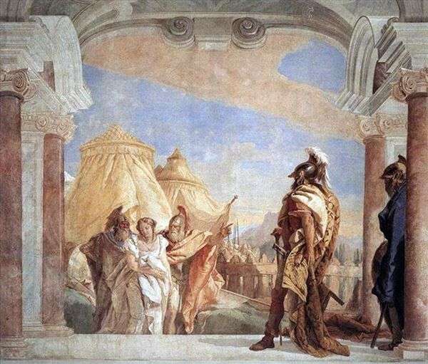 Evribat和Talfibi带领Briseis前往Agamemnon   Giovanni Battista Tiepolo