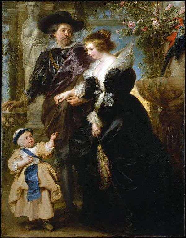 Peter Rubens，他的妻子Helen Fourment和他们的儿子   Peter Rubens