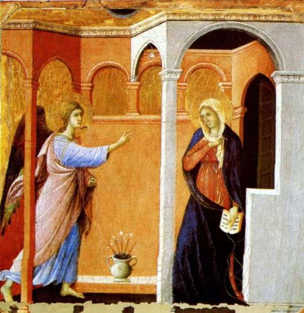 天使报喜   Duccio di Buoninsegna