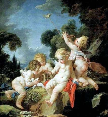 Putti with Birds   弗朗索瓦 布歇