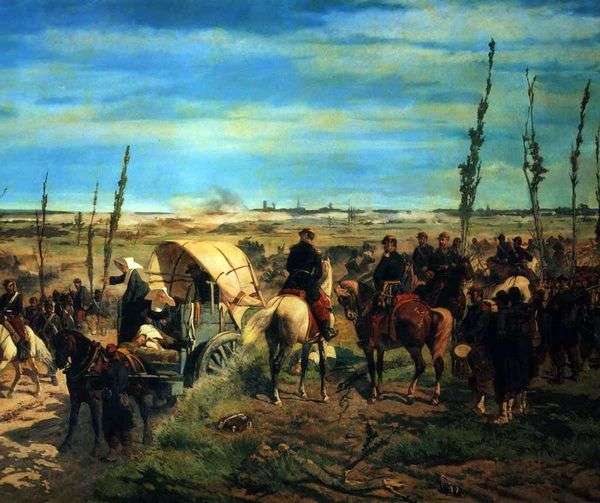 在Magenta战役的意大利营地   Giovanni Fattori