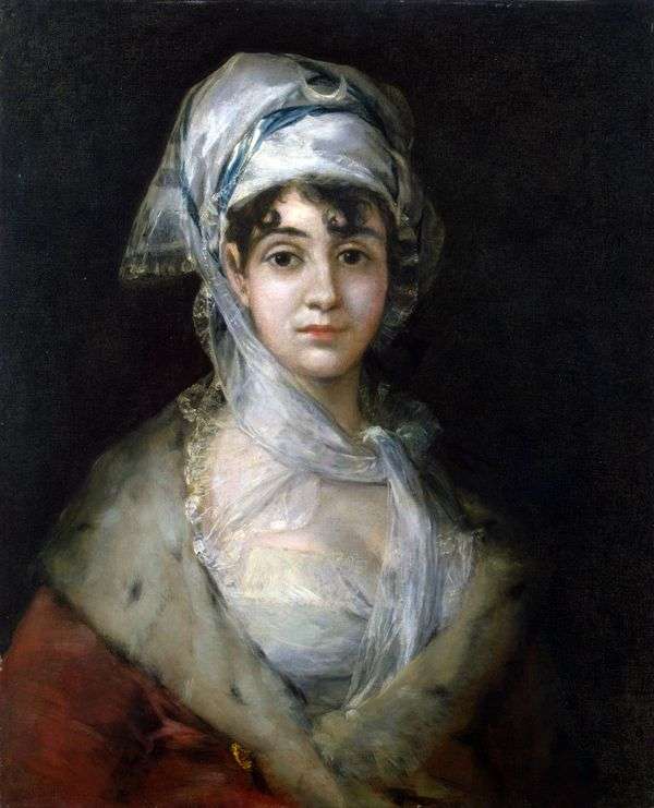 女演员Antonia Zarate的画象   Francisco de Goya