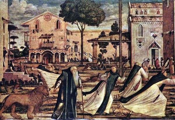 圣杰罗姆通往狮子修道院   Vittorio Carpaccio