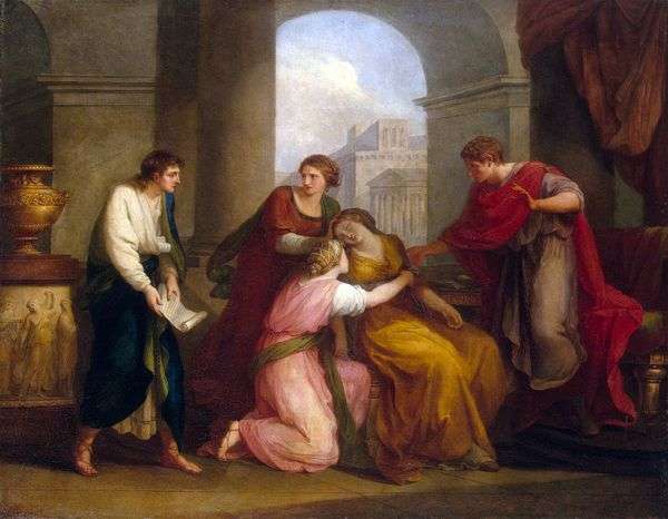 Virgil阅读Aeneid Augustus和Octavia   Angelika Kaufman