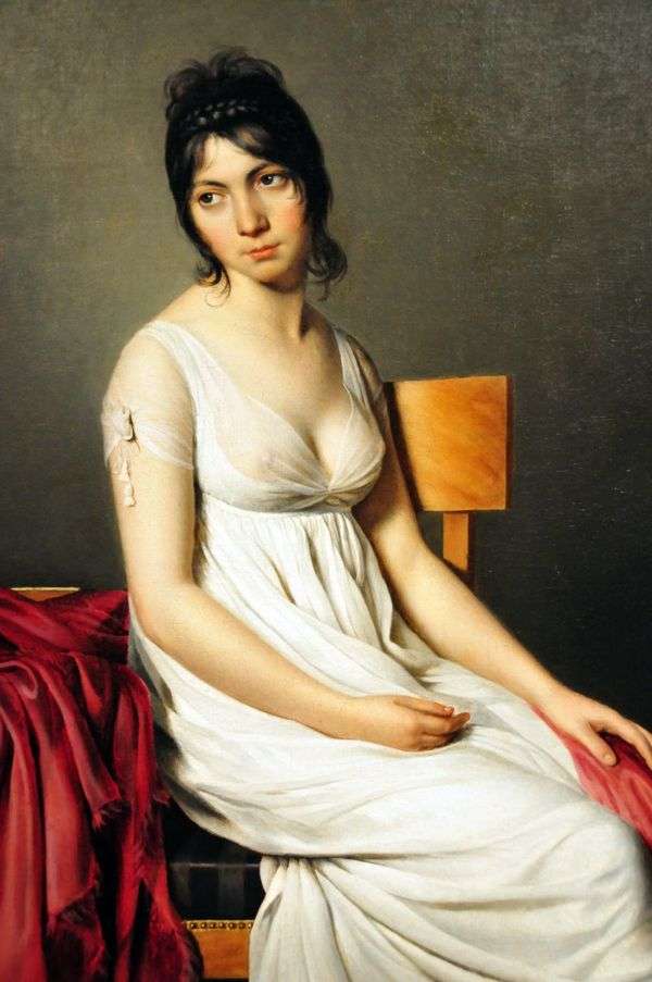 Giovanna Donna在白色的肖像   雅克路易斯大卫