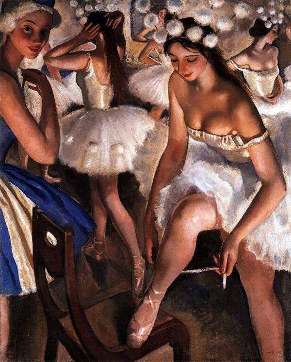 芭蕾卫生间。雪花   Zinaida Serebryakova