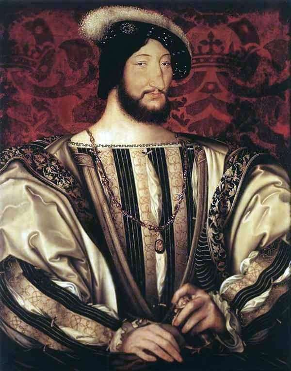 Francis I，法国国王的肖像   Jean Clouet（Clouet，Jean）