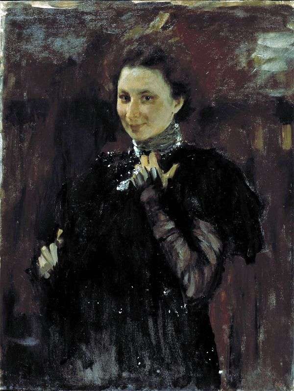 M. K. Olive的肖像   Valentin Serov