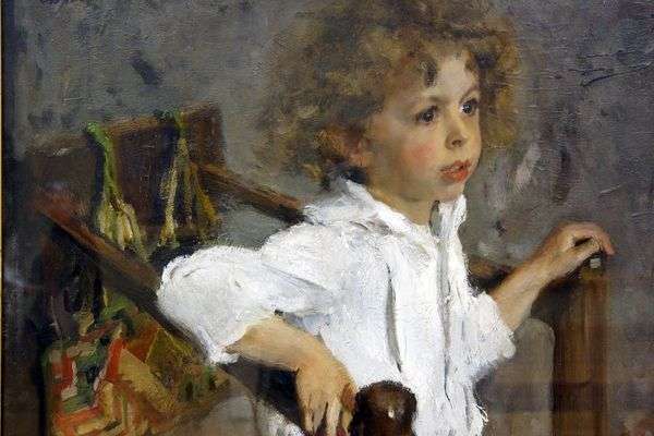 Mika Morozov的肖像   Valentin Serov