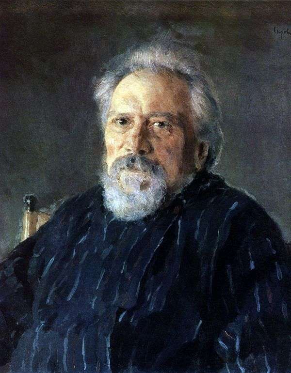 N. S. Leskov的肖像   Valentin Serov