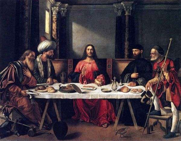 在Emmaus享用晚餐   Giovanni Bellini