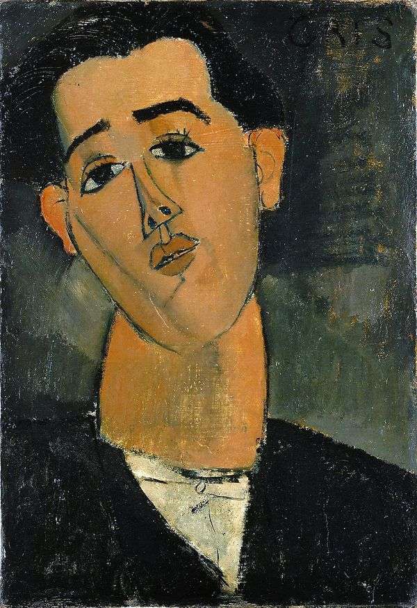 Juan Gris的肖像   Amedeo Modigliani