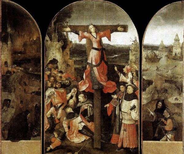 圣利伯拉蒂的殉难。三联画   Hieronymus Bosch