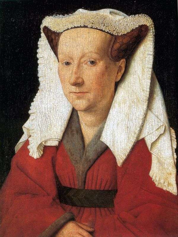 Margret van Eyck的妻子Jan van Eyck的肖像