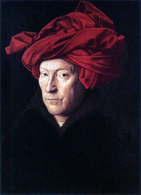 一个人的画象一条红色头巾的   Jan van Eyck