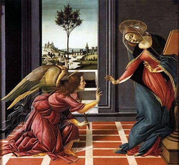 The Annunciation Chestello   Sandro Botticelli