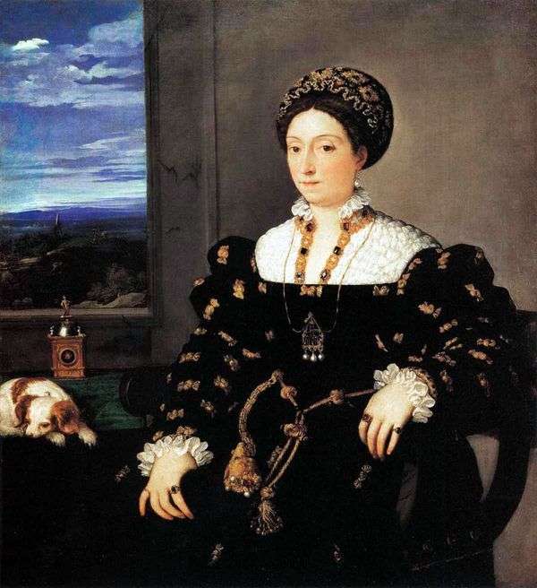乌尔比诺公爵夫人Eleonora Gonzaga的画像   提香Vecellio