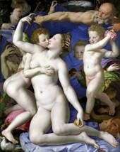 与金星和丘比特的寓言   Agnolo Bronzino